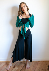 Yoga Wrap Ballet Mini Jacket With Sleeves