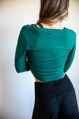 Yoga Wrap Ballet Mini Jacket With Sleeves