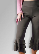 High Waisted Ruffle Bloomer Yoga Flared Pants