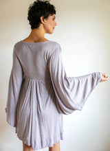 Bell Sleeve Goddess Dress in Ash