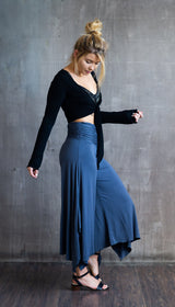 Mocha Ballet Wrap Jacket: Rayon Yoga Shrug