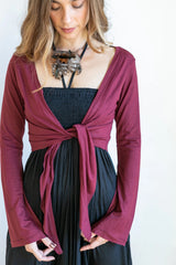 Amethyst Ballet Wrap Top: Women's Yoga Jacket