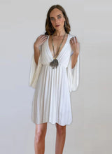 Bell Sleeve Goddess Dress | Boho Fairy Dress in White