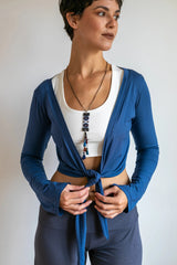 Amethyst Ballet Wrap Top: Women's Yoga Jacket
