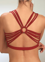 Criss Cross Back Yoga Bra: Amethyst Lavender Crop Top