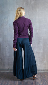 Studded Wide Leg Pants in Black