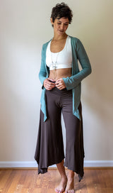 Sage Green Ballet Wrap Top Yoga Jacket