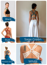 Criss Cross Back Yoga Bra: Amethyst Lavender Crop Top