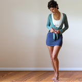 Ruched Mini Skirt-Booty Cover Skirt-Swimsuit Cover UP
