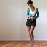 Ruched Mini Skirt-Booty Cover Skirt-Swimsuit Cover UP