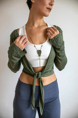Amethyst Ballet Wrap Top: Women's Yoga Jacket