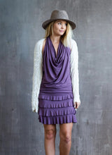 Darlene Ruffle Mini Skirt in Amethyst
