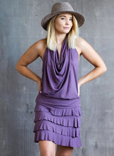 Darlene Ruffle Mini Skirt in Amethyst