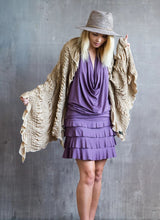 Darlene Ruffle Mini Skirt in Amethyst
