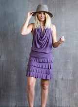 Darlene Ruffle Mini Skirt in Amethyst