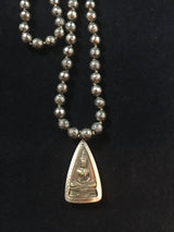 Pyrite Prayer Bead Golden Buddha Mala Neclace