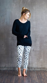 Jolie Backless Bamboo Top in Black