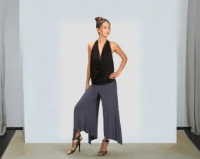 Timeless & Chic: Why Every Wardrobe Needs a Black Cowl Neck Backless Halter Top