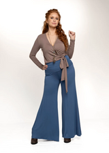 Bamboo Loose Fit Wide Flare Leg Palazzo Pants