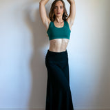  Shakti Ruched Waistband Long Maxi Skirt 1