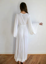 Bell Sleeve Goddess Dress | Boho Maxi Dress in White