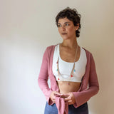 Indigo Ballet Wrap Jacket: Yoga Cover-Up Top
