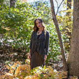Lydia Long Ruffle Maxi Skirt In Black