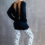 Jolie Backless Bamboo Top in White