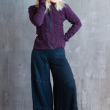 Studded Wide Leg Pants in Black