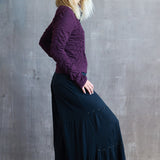 Studded Wide Leg Pants in Black