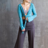 Yoga Wrap Top w/ Tie Front