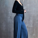 Black Ballet Jacket: Rayon Yoga Wrap Top