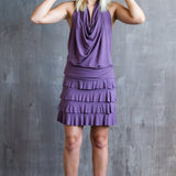 Darlene Ruffle Mini Skirt in Amethyst