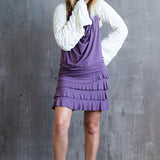Darlene Ruffle Mini Skirt in Amethyst