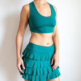 Ruffle Mini Skirt In Black