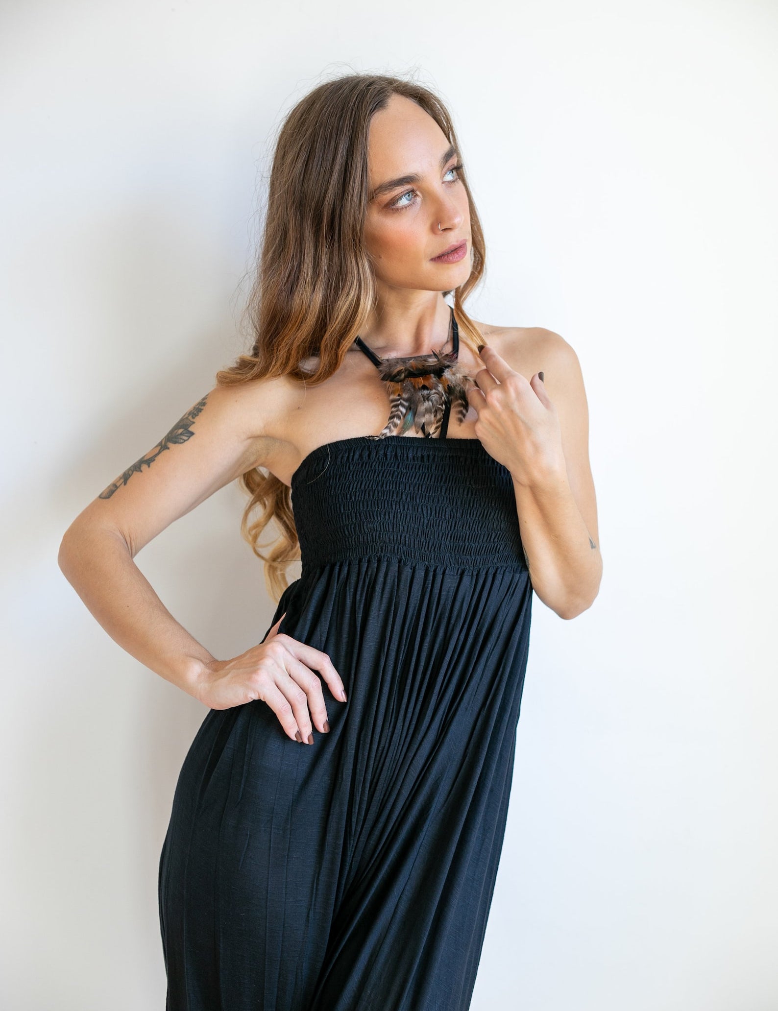 Chandra Punjabi Jumper Onesie in Black