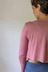 Canyon Rose Ballet Wrap Jacket: Yoga Cover-Up Shrug