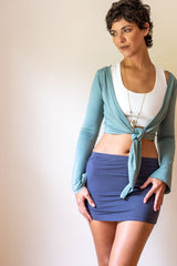 Sage Green Ballet Wrap Top Yoga Jacket