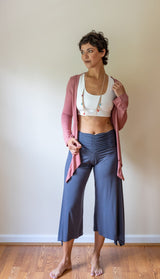Canyon Rose Ballet Wrap Jacket: Yoga Cover-Up Shrug