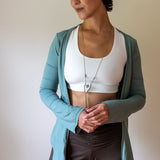 Amethyst Ballet Wrap Top: Women's Yoga Jacket