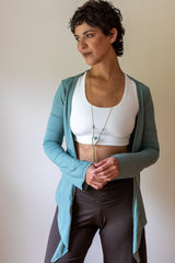Amethyst Ballet Wrap Top: Women's Yoga Jacket