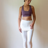 Criss Cross Back Yoga Bra: Amethyst Lavender Crop Top