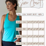 Faith Strappy Yoga Tank Top with Built in Bra in Sage Green