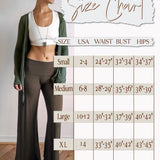 Sage Straight Leg, High Waist, Fold over Palazzo Pants in Mocha