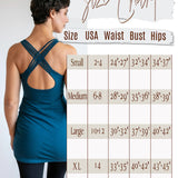 Faith Yoga Strappy Woven Back Tank Top in Dry Rose
