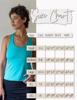 Faith Strappy Yoga Tank Top: Lattice Back, Built-in Bra in Eggplant