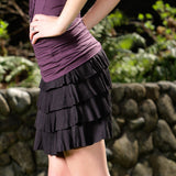 Ruffle Mini Skirt In Black