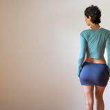 Ruched Mini Skirt-Booty Cover Skirt-Swimsuit Cover UP