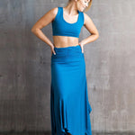  Shakti Ruched Waistband Long Maxi Skirt 5