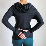 Ruched, Cinched Leggings with Side Ties in Dark Teal